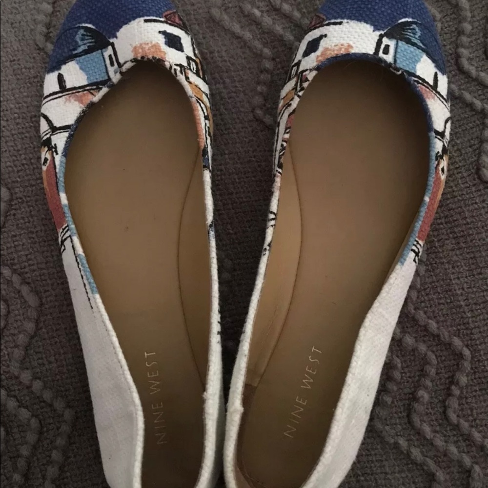9 West flats & wristlet NWOURLOVE Blue